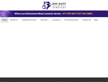 Tablet Screenshot of offdutyservices.com
